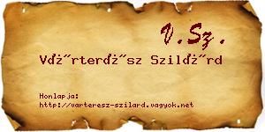 Várterész Szilárd névjegykártya